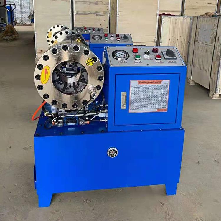 胶压油管缩口机钢管对接缩管机脚手架单头压管机