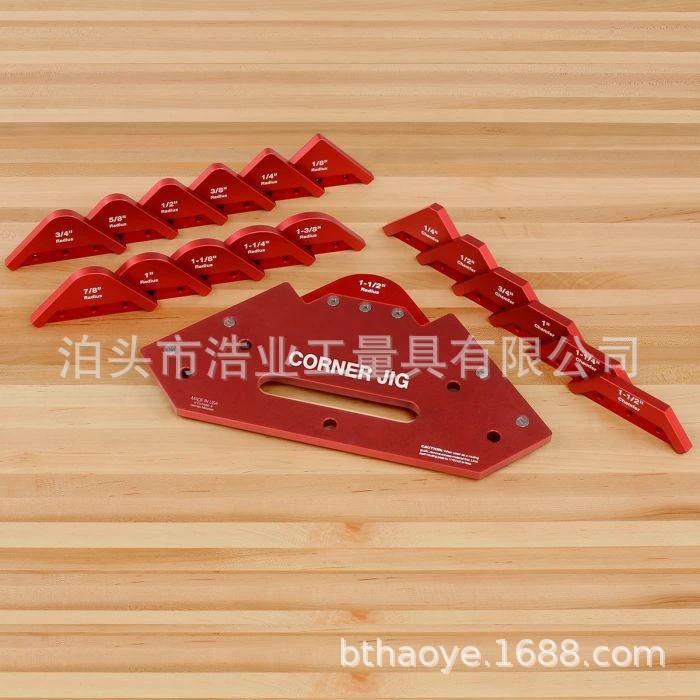 木工修边机圆角规修边机斜角规雕刻修边机模板电木铣木工工具