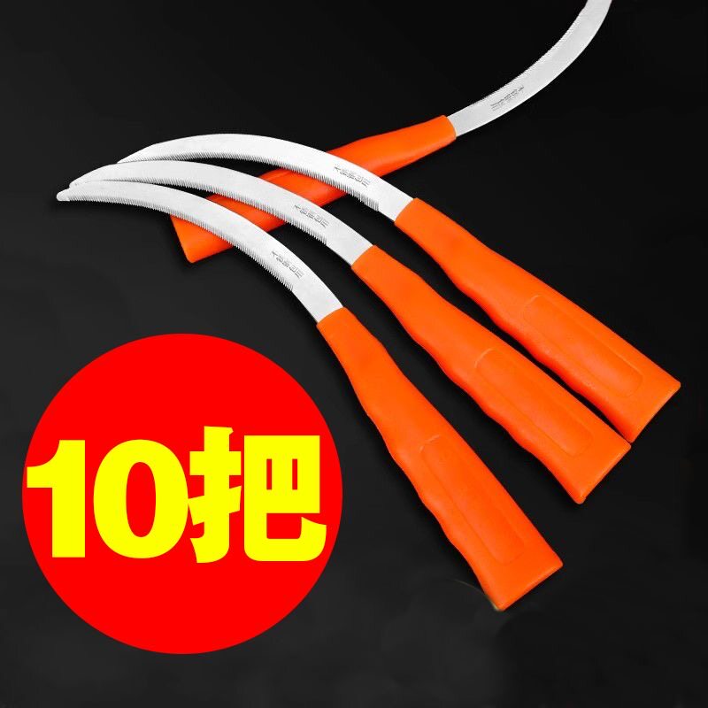 高锰钢弯月镰刀割草割稻割韭菜