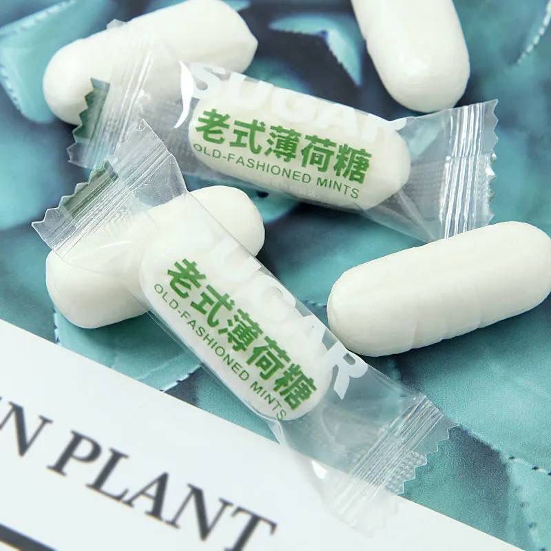 强劲冰凉老式薄荷糖清凉润喉硬糖清新口气薄荷味含片80后怀旧零食