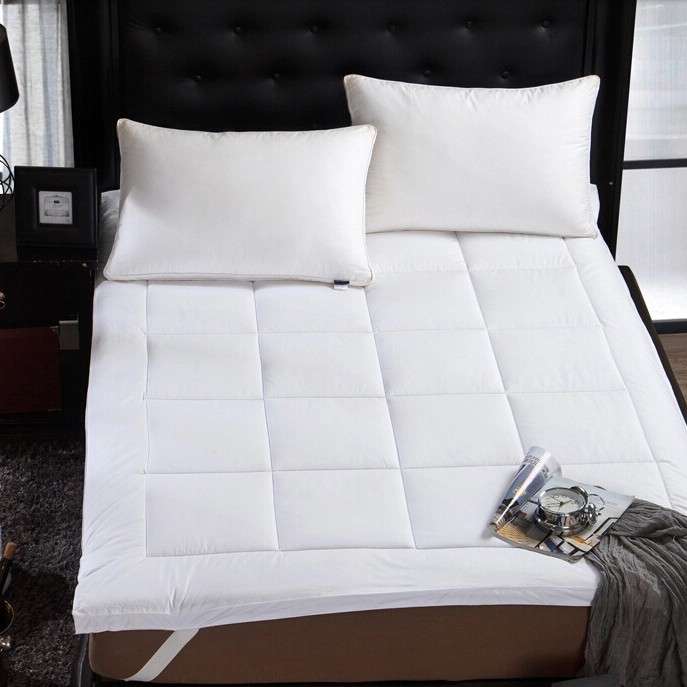 酒店床上用品羽丝绒床垫软垫纯棉加厚5cm褥子保护垫衬垫防滑床褥