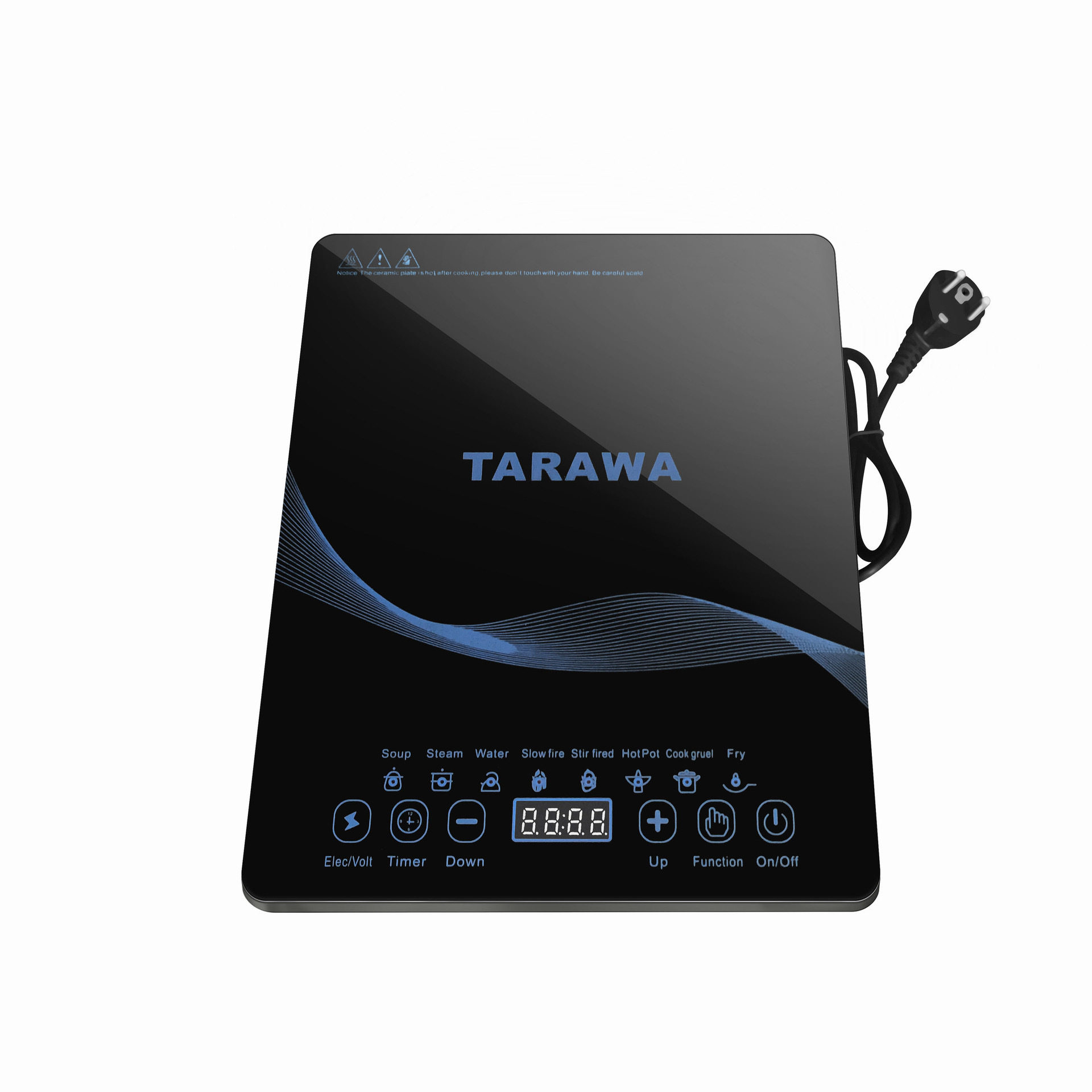 英文版家用电磁炉多功能大功率火锅炒菜一体商用方形电陶炉灶