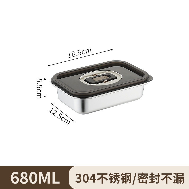 冰箱专用冷冻保鲜盒计时密封饺子盒厨房食材304不锈钢密封盒