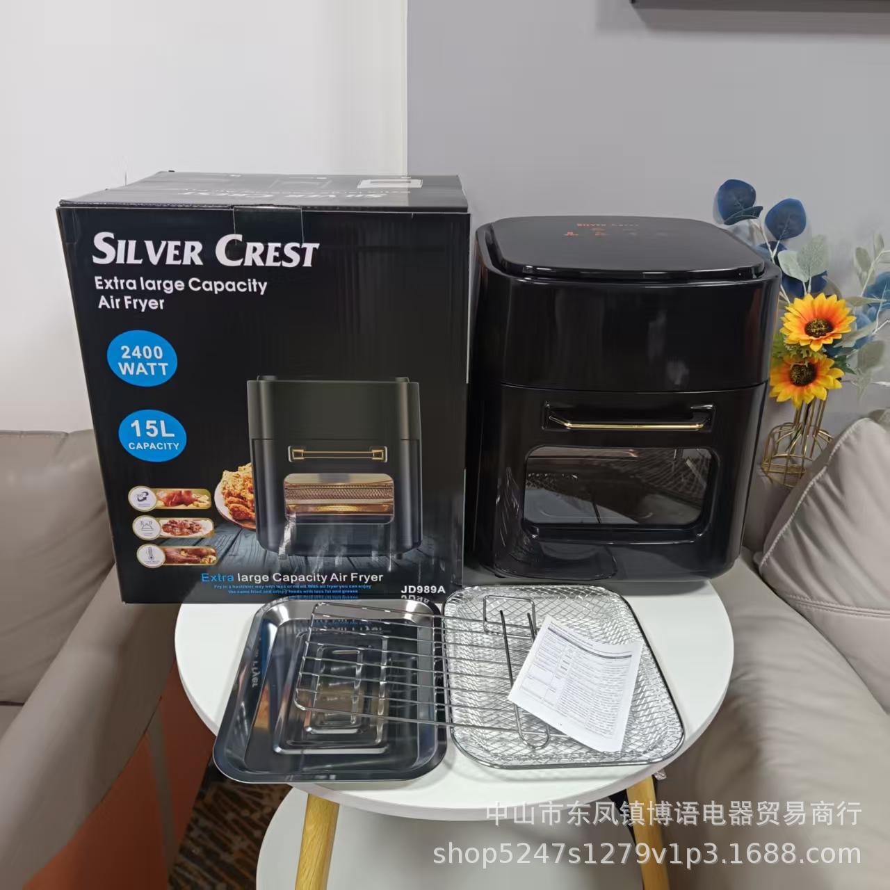 15L Air fryer空气炸锅可视大容量家用多功能智能炸锅电烤箱
