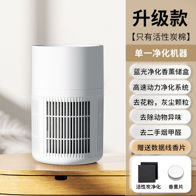 负离子空气净化器家用台式去异味二手烟过滤器USB甲醛除味器