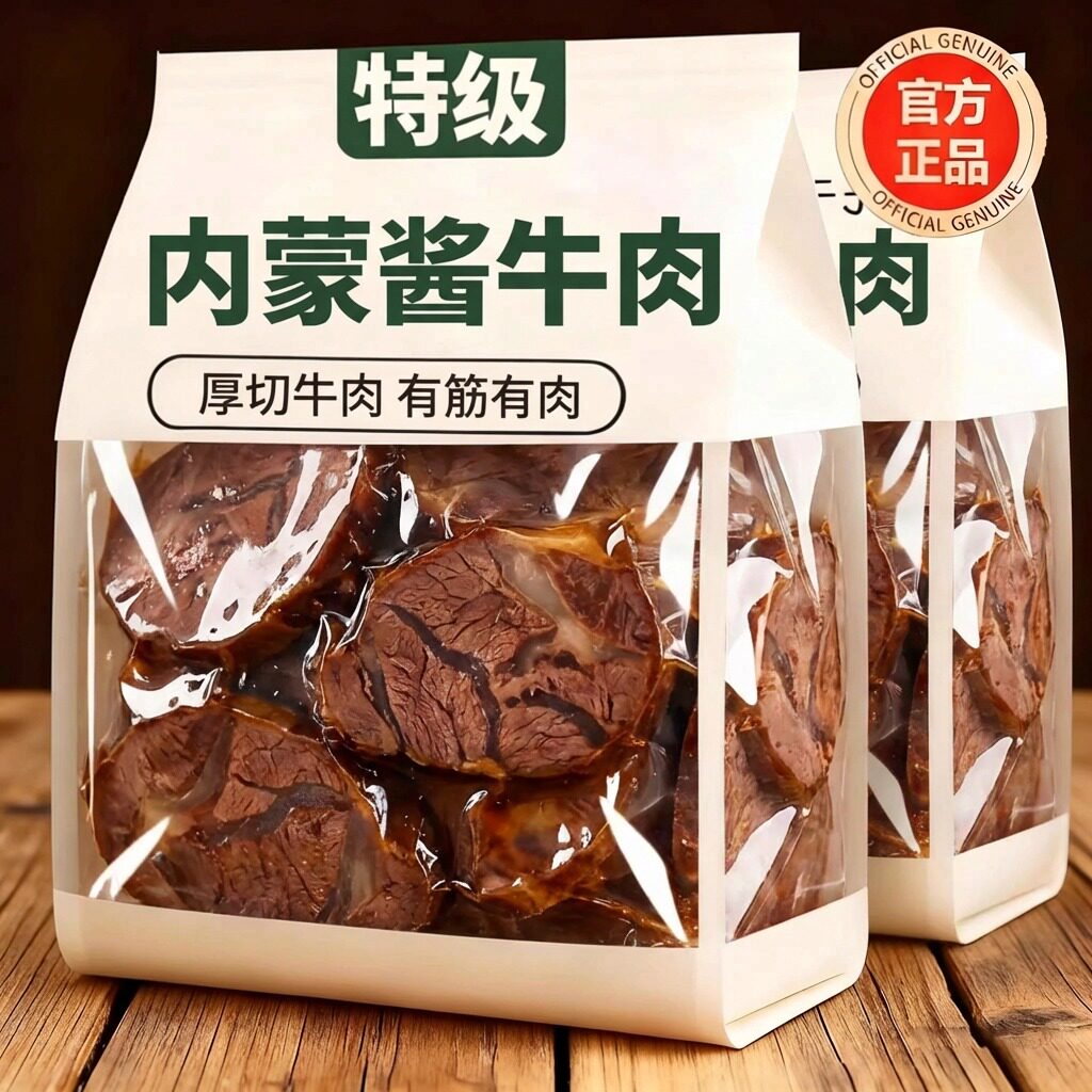 内蒙古风干牛肉干零食手撕无添加孕妇官方旗舰店新疆低脂独立包装
