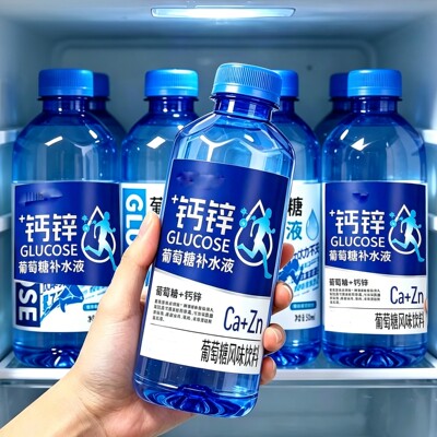 【大瓶500ml】钙锌葡萄糖补水液