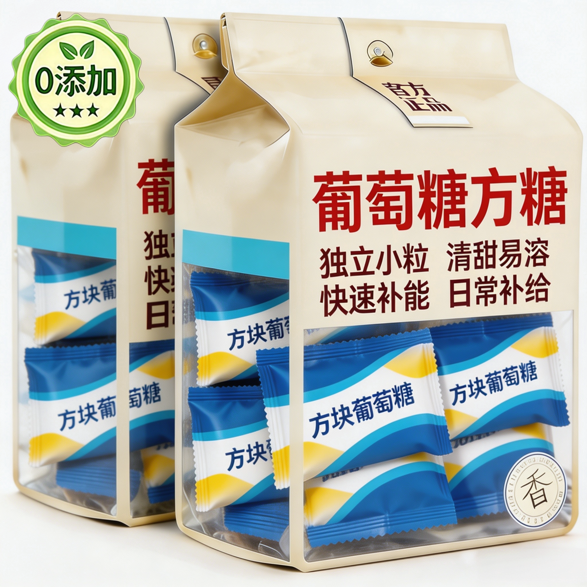葡萄糖方糖低血糖常备葡萄糖片能量块独立包装官方旗舰店咖啡专用