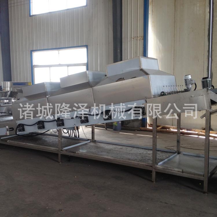 爆米花风干冷却线全自动爆米花生产流水线大型机电加热