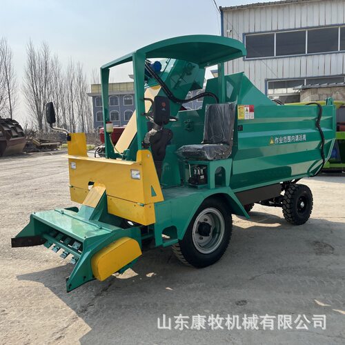 3立方四轮清粪车柴油电启动牛舍铲粪机全液压控制粪便清理车