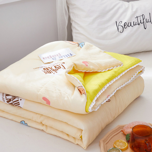 夏被水洗棉空调被单人双人夏凉被薄被子凉爽夏季 大学生夏天小被子