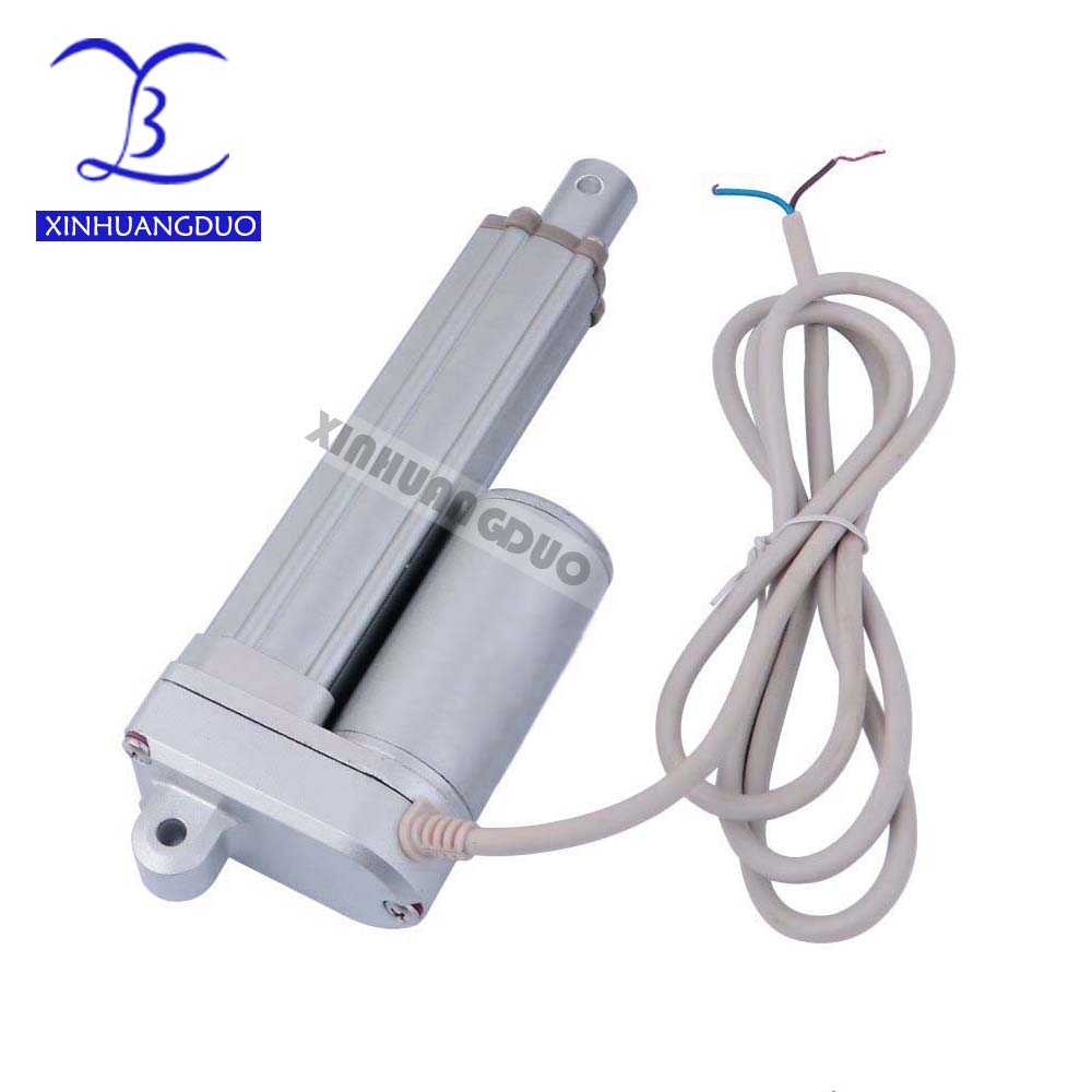 12v 24v直线电机1200N 小型推力推杆电动推杆开窗密室 线性致动器