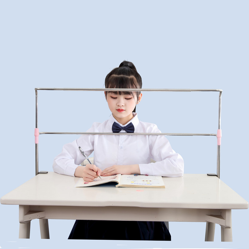 坐姿矫正器小学初中生写字顶额头款儿童防近视预驼背支架护栏神器