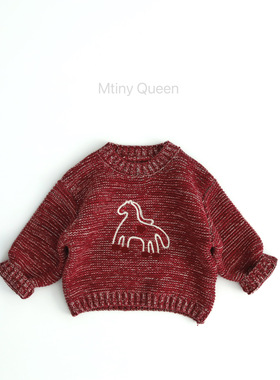 妮可贝贝Mtinyqueen童品 2025儿童冬季纯棉绣花纯棉纱混穿宝宝