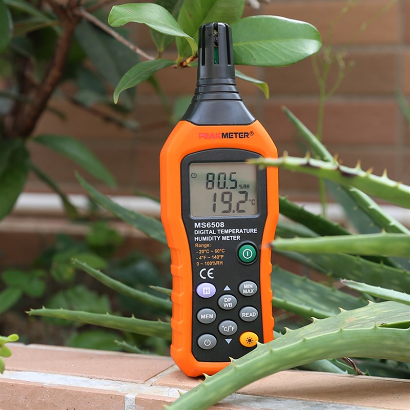 华谊数字温度计湿度MS6508高精度专业级数显温湿度计PM6508