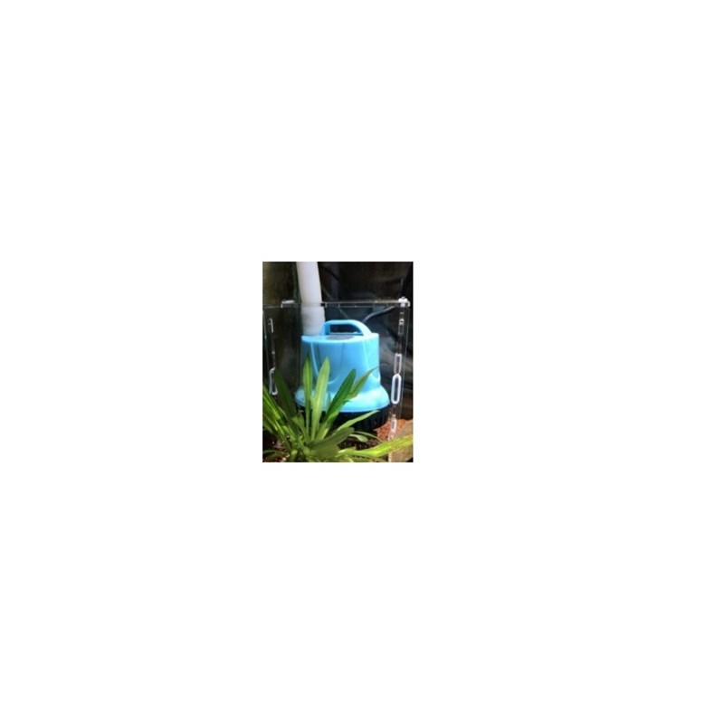 鱼缸防吸鱼水泵罩隔离盒水族箱过滤泵保护盒子挡沙板过滤盒子透明图片