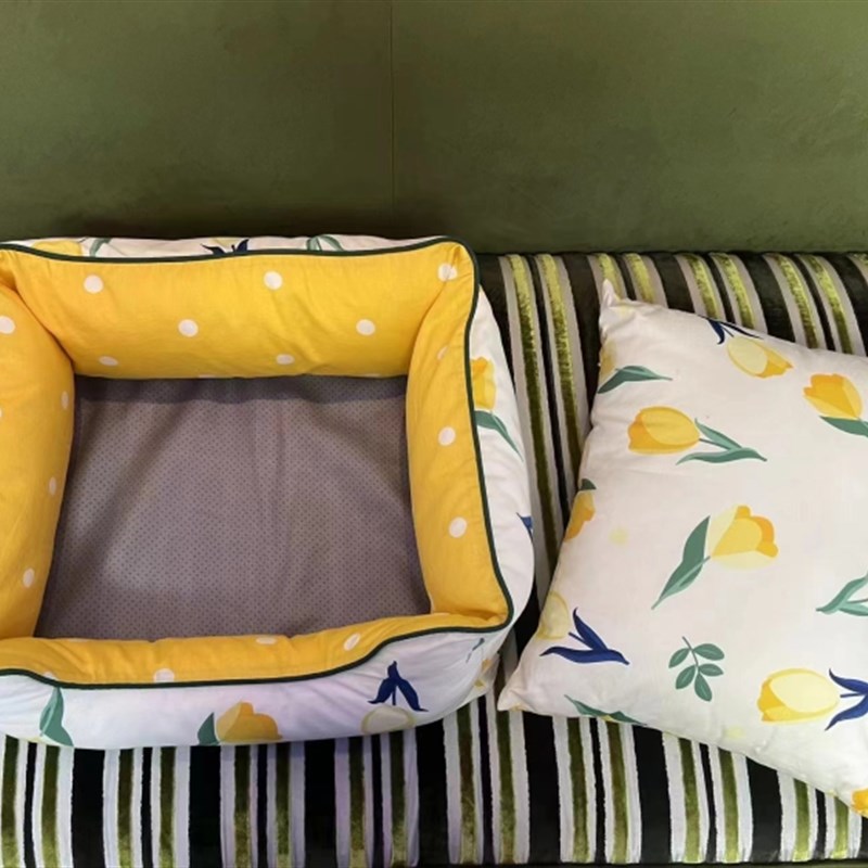 宠物保暖舒适狗屋泰迪犬金毛大型犬狗方形窝猫窝用品图纸模版纸样