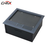 嵌入式 地毯开启地插座酒店办公室隐藏翻盖四位86面板带出线孔地插