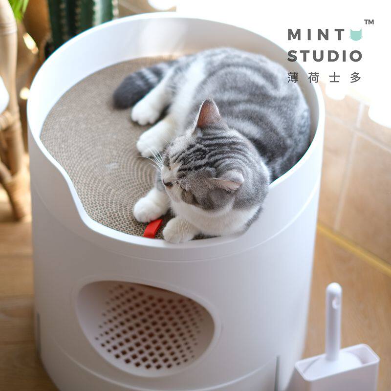 薄荷士多 是理想的猫厕所呀 !米尾半封闭式猫砂盆猫窝抽屉防漏砂,宠物/宠物食品及用品,猫砂盆/猫厕所,淘宝优惠券,粉丝福利购,淘宝优惠卷