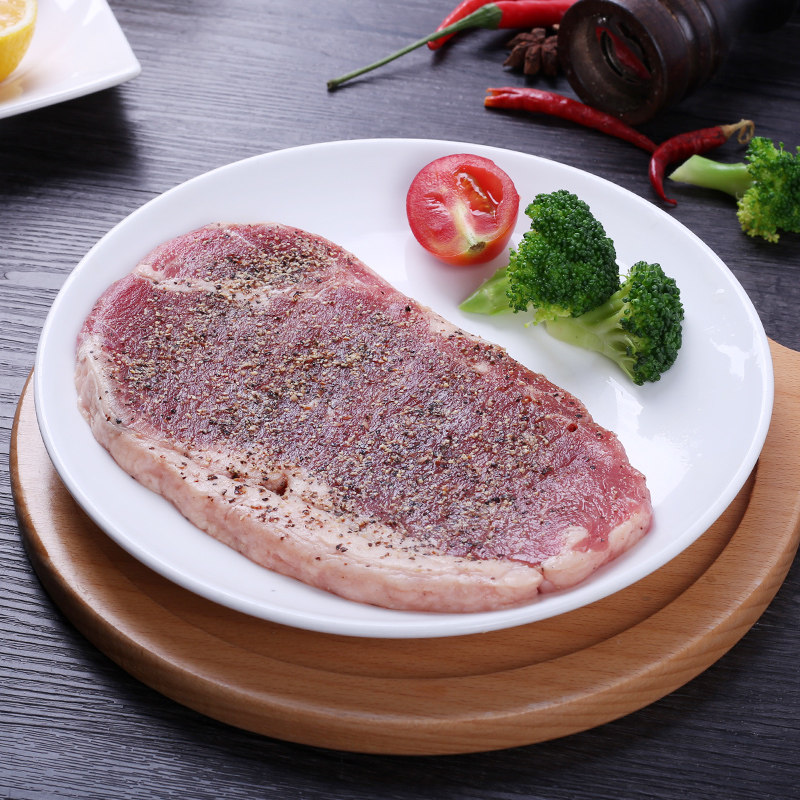 伊赛厚切静腌西冷5袋眼肉5袋组合1800g谷饲喂养牛排送酱包