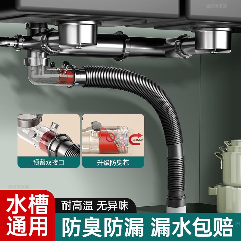 适用于九牧to厨房水槽下管