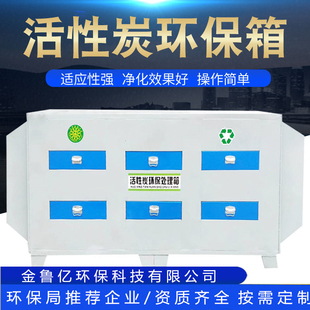 过滤除臭味净化装 活性炭环保吸附箱废气处理设备烤漆房二级干式 置