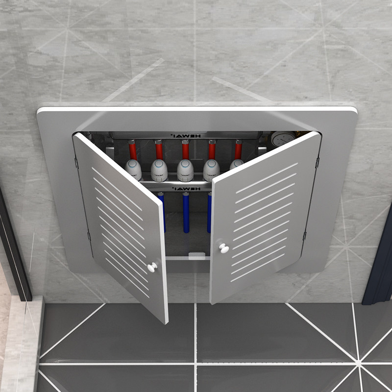 地暖分水器遮挡罩免打孔贴墙洞口检修口遮挡盖暖气片装饰遮丑挡板