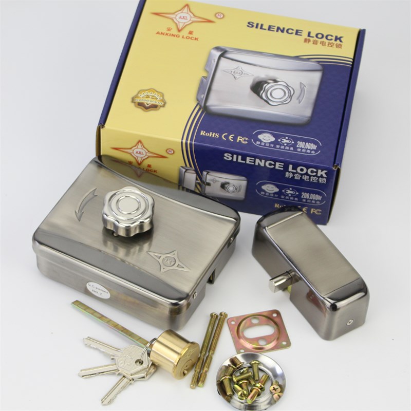 安星静音锁单元门防盗门电控锁门锁电子门禁锁电机锁电插锁电磁锁