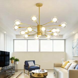 客厅吊灯可换灯泡北欧简约卧室餐厅灯轻奢高级感大厅主灯2025新款