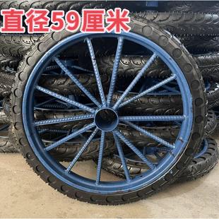 300劳动车实心轮子板车斗车架子人力车钢圈 工地手推车轮胎18