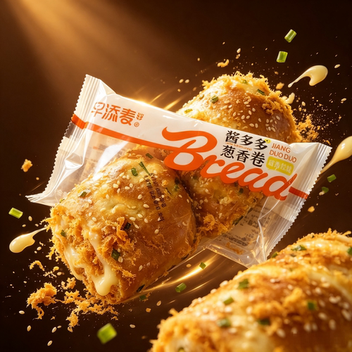 早添麦葱香卷夹心面包新鲜短保