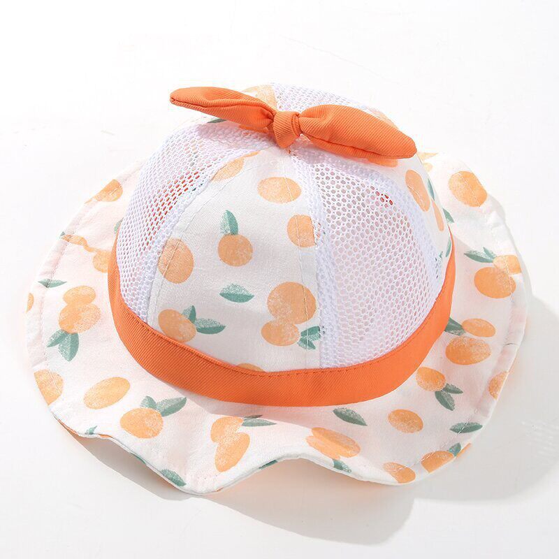 可爱兔耳朵婴儿帽子春夏款女宝宝遮阳防晒渔夫帽公主百搭盆帽