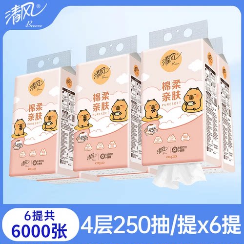 清风卡皮巴拉挂抽4层250抽6提