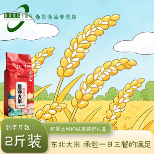 【奕米阳光】盘锦蟹田大米2斤装真空装新日期现磨现卖农家自产1kg