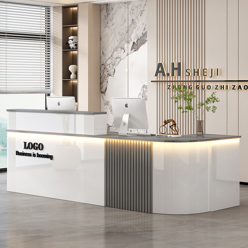 收银台店铺小型柜台转角美容院吧台超市定制简约公司前台桌接待台,商业/办公家具,收银台,淘宝优惠券,粉丝福利购,淘宝优惠卷