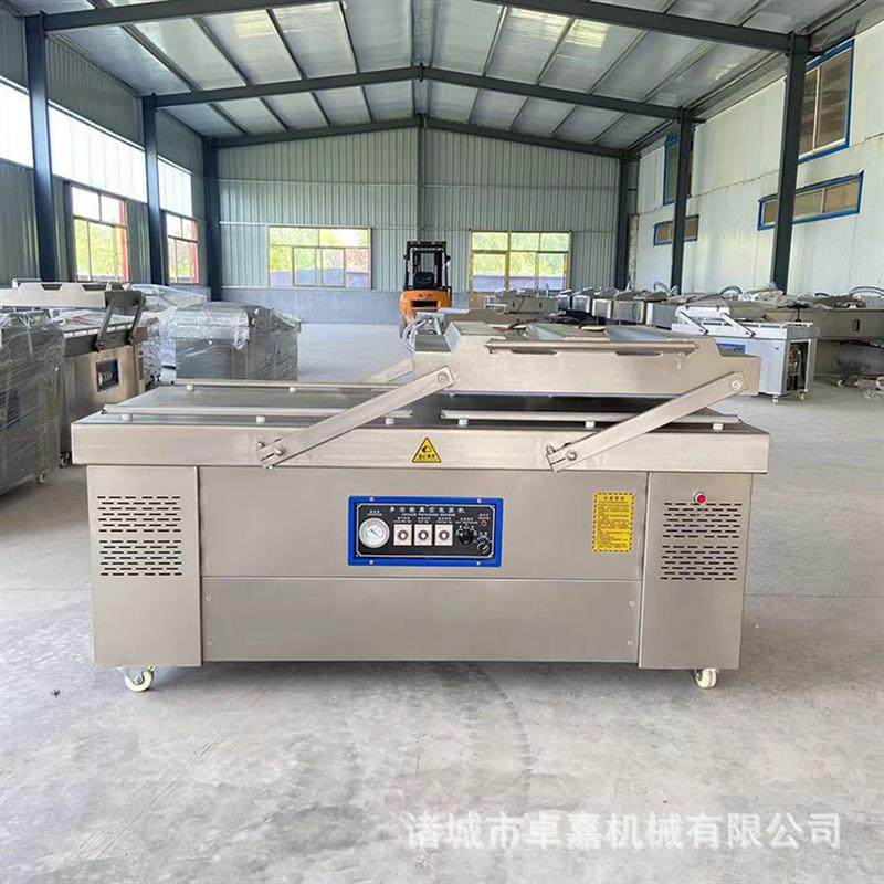 夹心豆腐卷真空设备 白毛肚牛百叶双室真空包装机 定制下沉真空室