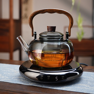 玻璃煮茶壶大容量新款提梁壶电陶炉煮茶器家用明火烧水壶泡茶专用