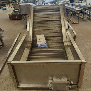 网带提升机蔬菜水果清洗沥水一站式输送线隔板挡板式流水线