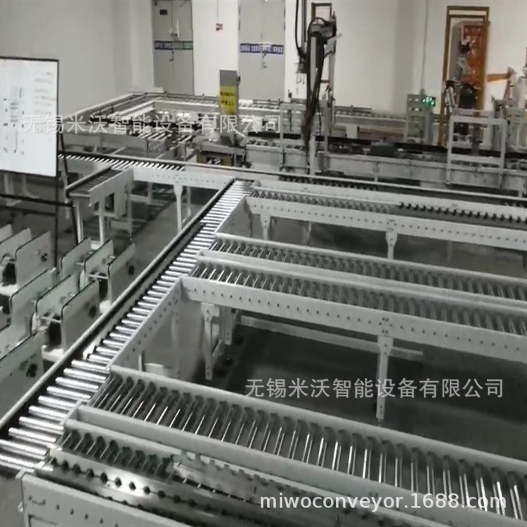 积放滚筒输送机 锥辊转弯输送 无动力滚筒输送线 带传动链传动