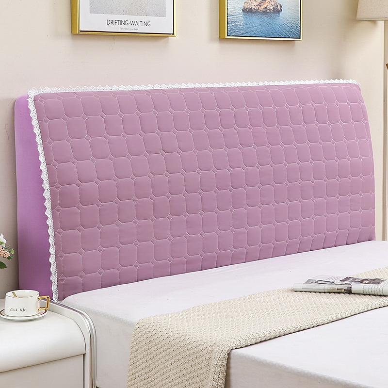 全包布艺夹棉床头罩弹力软包床头套现代简约床头防撞头靠垫防尘罩