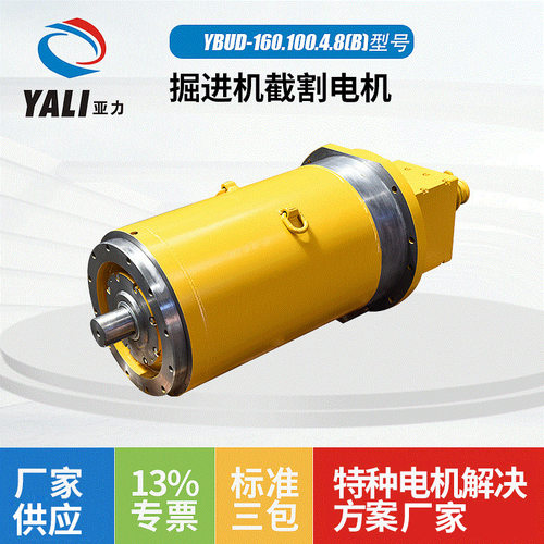 苏州截割电机YBUD-160.100.4.8(B）掘进机用隔爆型三相异步电动机