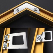 铝合金相框专用角码 晶瓷画固定铝合金画框背板弹片多边形相框配件