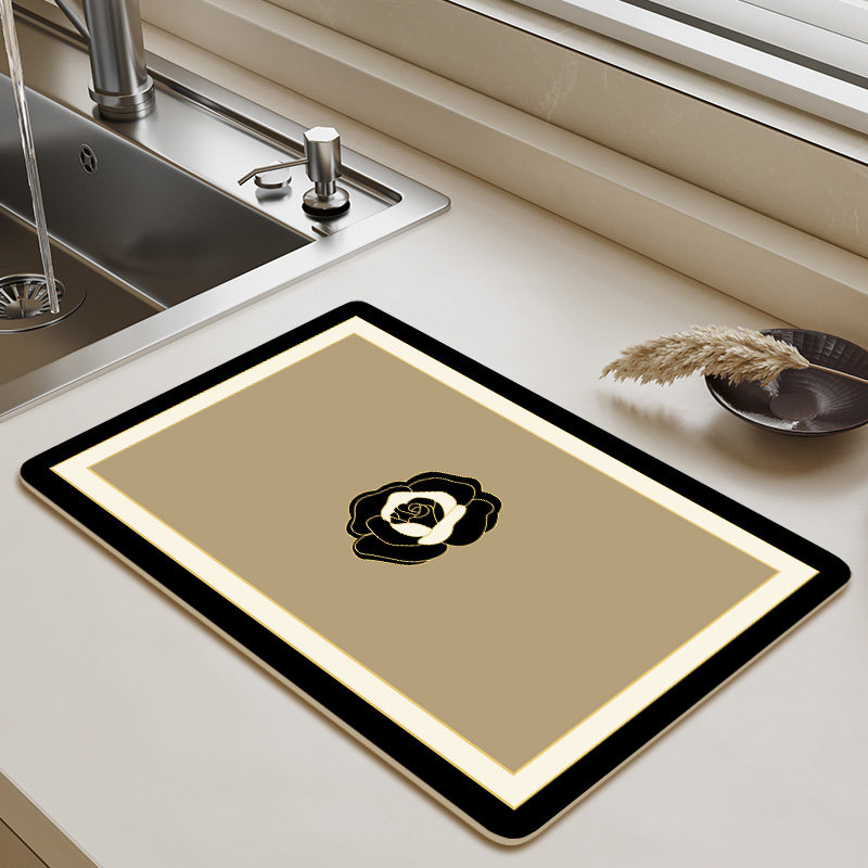 科技皮沥水垫台面吸水软垫美式厨房茶台餐具免洗隔热干燥控水垫,居家布艺,家用脚垫,淘宝优惠券,粉丝福利购,淘宝优惠卷