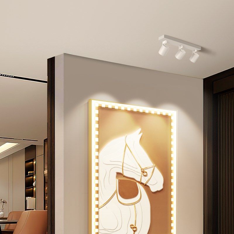 明装射灯可调角度led双头餐桌吸顶灯走廊过道阳台三头防眩筒灯,家装灯饰光源,明装射灯,淘宝优惠券,粉丝福利购,淘宝优惠卷