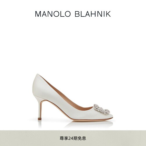 MANOLOBLAHNIK女士方扣高跟婚鞋