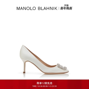 MB女鞋 BLAHNIK玛诺洛 MANOLO HANGISI钻扣高跟婚鞋 新年礼物