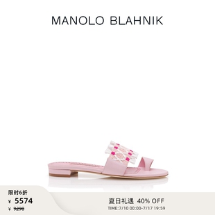 【夏日礼遇】MANOLO BLAHNIK玛诺洛/MB女鞋BRAVA平底凉鞋