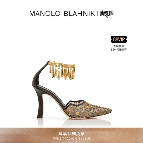 【礼物】MANOLO BLAHNIK玛诺洛/MB女鞋HARNICUS高跟凉鞋