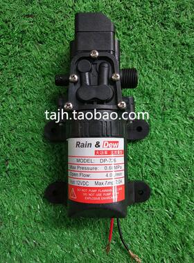 农用12V电动喷雾器电机水泵马达自吸隔膜泵大功率浇花泵螺纹出水