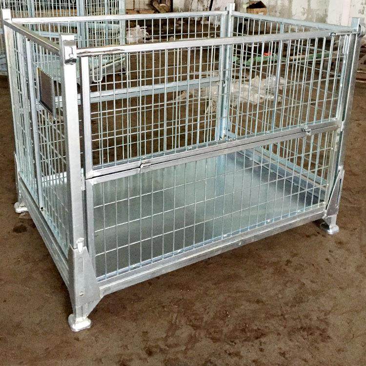 折叠式仓储笼方管框架网格围栏折叠式可堆垛网格料箱,五金/工具,仓储笼,淘宝优惠券,粉丝福利购,淘宝优惠卷